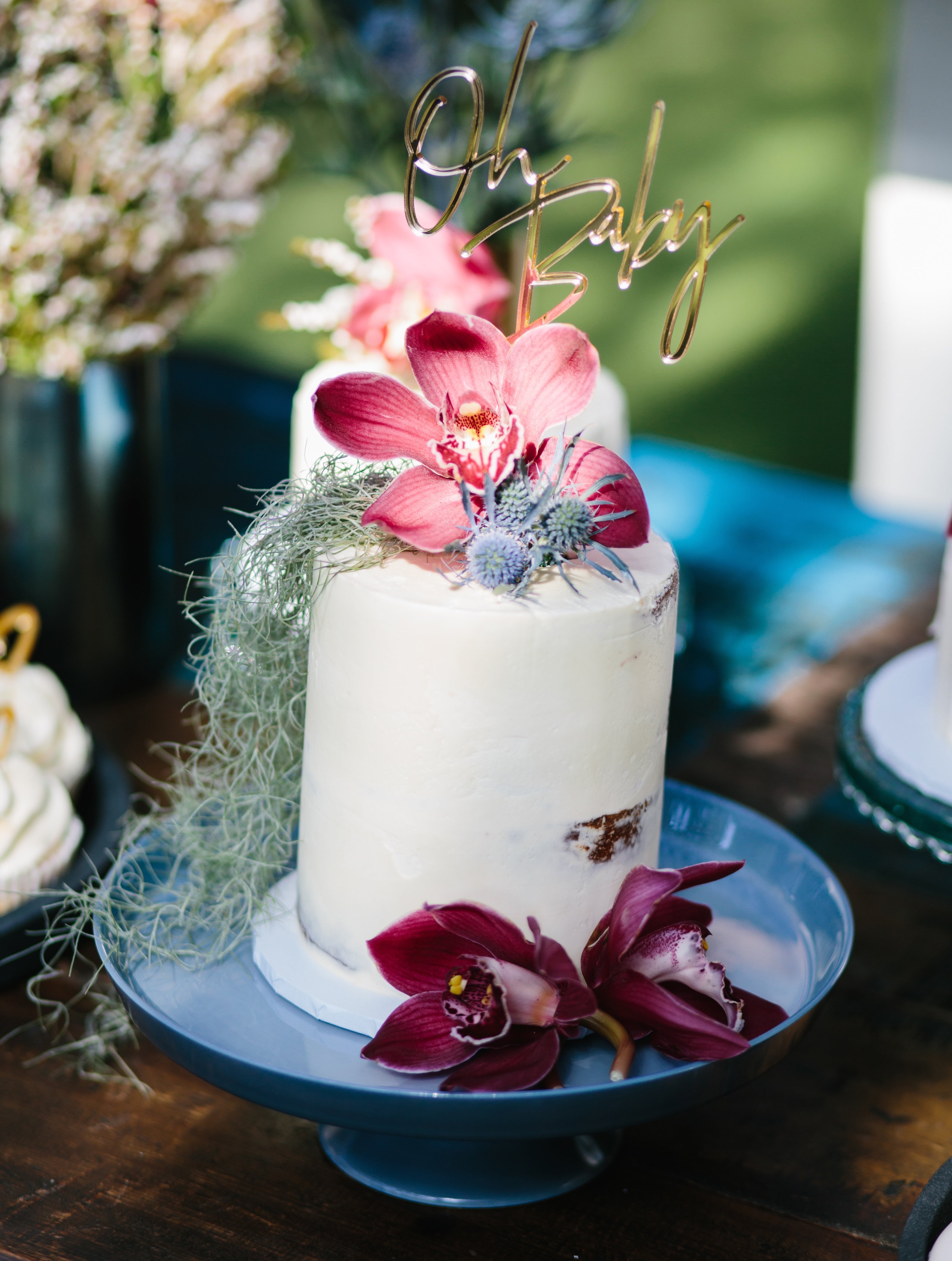 Blue Grey Cake Stand